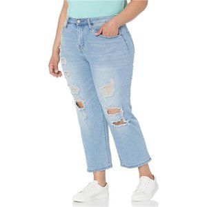 dollhouse Women's Size Straight Leg Plus Crop